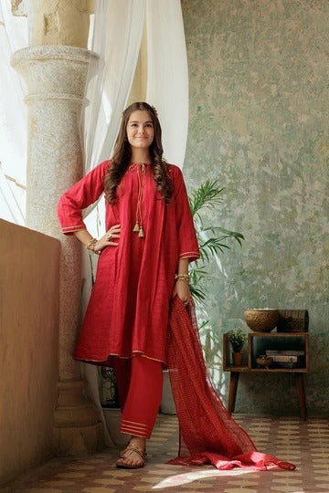Casual Plus 3 Piece Suit | Cotton Dobby