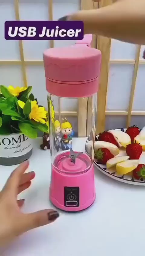 6 Blade Mini Portable USB Juicer Blender